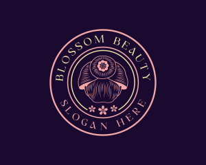 Blossom - Oriental Geisha Hairstyle logo design