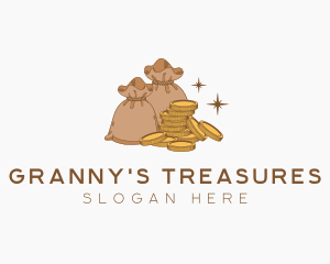 Gold Coin Sack logo design