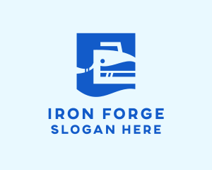 Clothes Flat Iron logo design