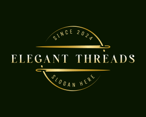 Sewing Tailoring Needle logo design