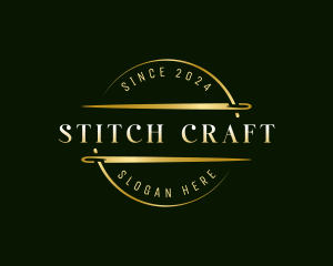 Sewing Tailoring Needle logo design