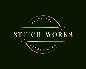 Sewing Tailoring Needle logo design