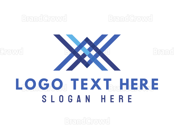 Modern Cross Letter X Logo