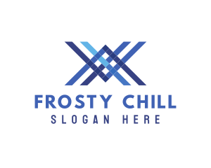 Freezer - Modern Cross Letter X logo design