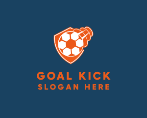 Soccer Team - Fast Soccer Ball Badge logo design