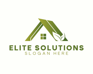 Broker - House Organic Leaves logo design