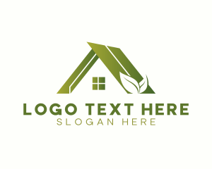 House - House Organic Leaves logo design