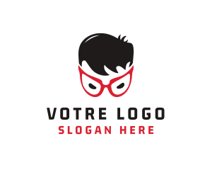 Superhero Boy Eyeglassess Logo