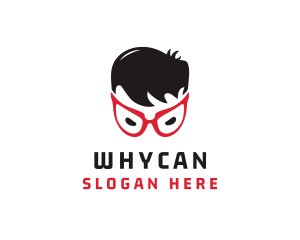 Superhero Boy Eyeglassess Logo