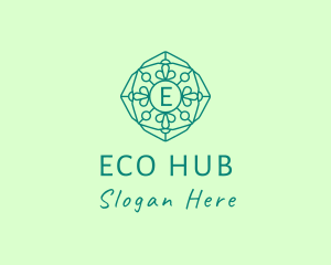 Eco Mosaic Window logo design