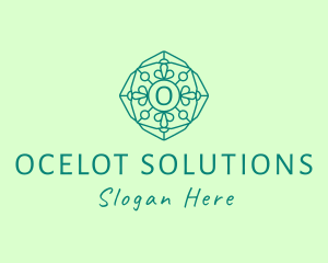 Eco Mosaic Window logo design