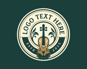 Musical Instrument - Cello Musical Instrument logo design