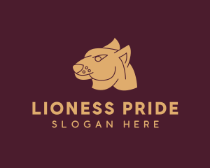 Lioness - Cougar Wild Safari logo design