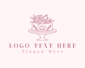 Flower - Blooming Cake Flower logo design