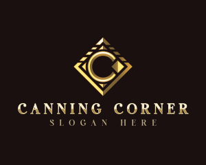 Luxury Diamond Letter C logo design