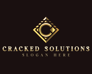 Luxury Diamond Letter C logo design