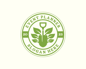 Gardening Shovel Plant Logo