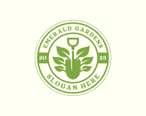 Gardening Shovel Plant logo design