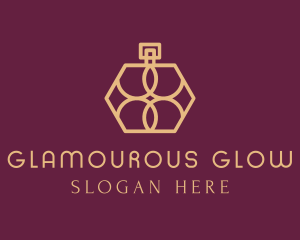Glamourous - Gold Deluxe Parfum logo design