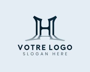 Professional - Startup Business Reflection Letter H logo design