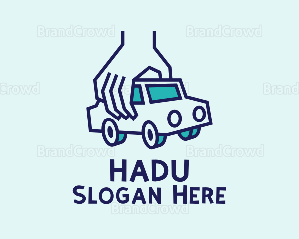 Toy Car Hand Logo