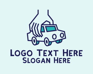 Toy Shop - Toy Car Hand logo design