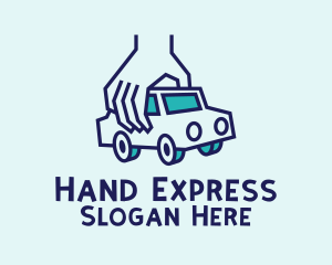 Toy Car Hand logo design