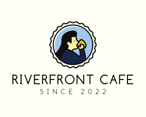 Girl Cup Cafe logo design