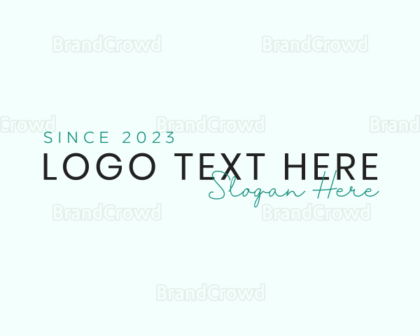 Minimalist Fashion Script Logo