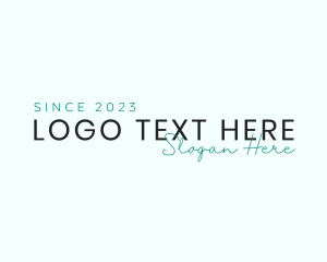 Vlog - Minimalist Fashion Script logo design