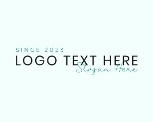 Round Style - Minimalist Fashion Script logo design