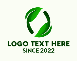 Ecosystem - 3D Leaf Gardening logo design