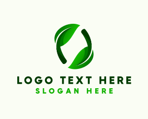 Eco Friendly - 3D Leaf Gardening logo design