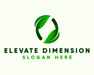 3D Leaf Gardening  logo design