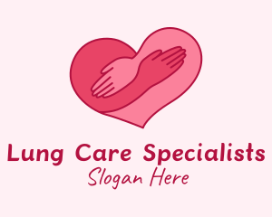 Dating Heart Hug logo design