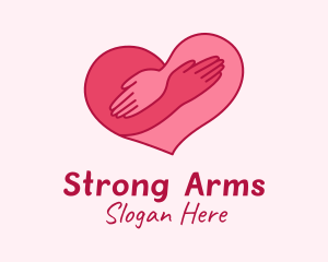 Arms - Dating Heart Hug logo design