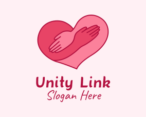 Togetherness - Dating Heart Hug logo design