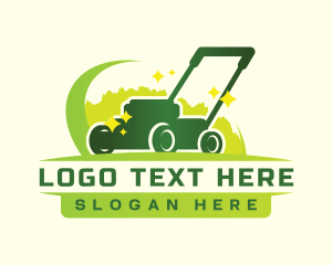Backyard - Lawn Mower Landscaping logo design