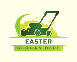 Lawn Mower Landscaping Logo