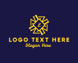 Bright - Decorative Cross Jewelry Boutique logo design