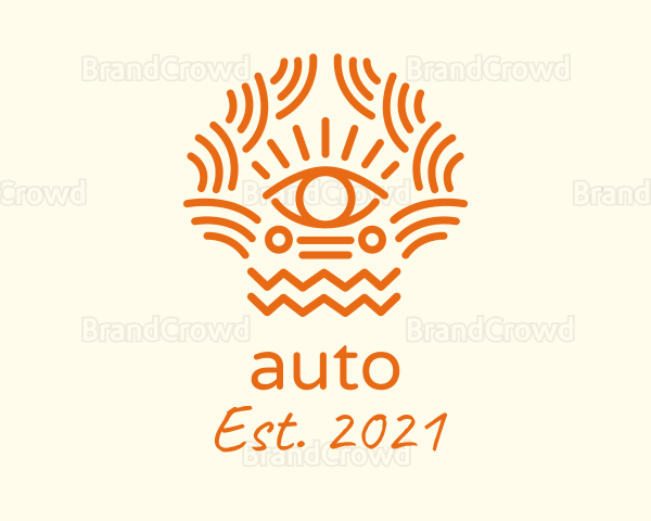 Tribal Eye Pattern Logo