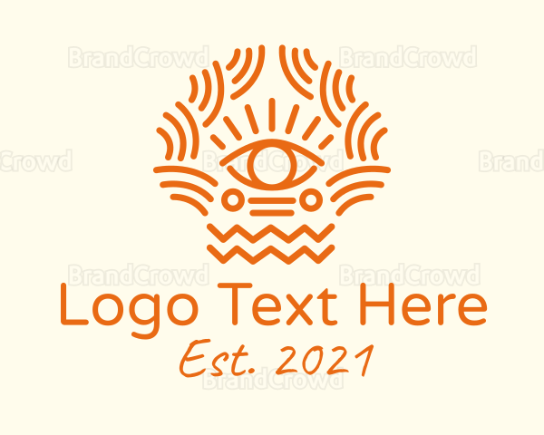 Tribal Eye Pattern Logo