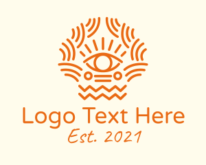 Hulu - Tribal Eye Pattern logo design