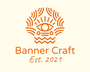 Tribal Eye Pattern  logo design