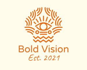 Tribal Eye Pattern  logo design