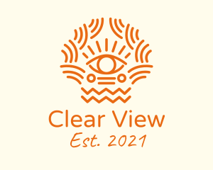 Tribal Eye Pattern  logo design
