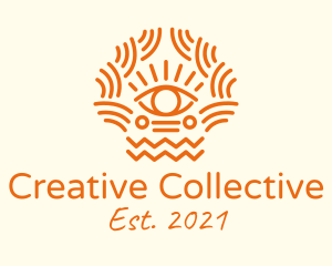 Tribal Eye Pattern  logo design