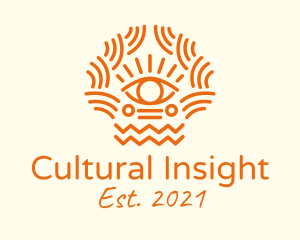 Tribal Eye Pattern  logo design