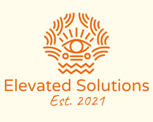 Tribal Eye Pattern  logo design