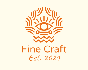 Tribal Eye Pattern  logo design